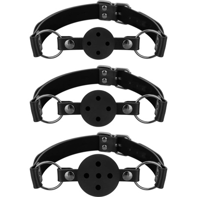 Bedroom Fantasies Set of 3 Ball Gags Black