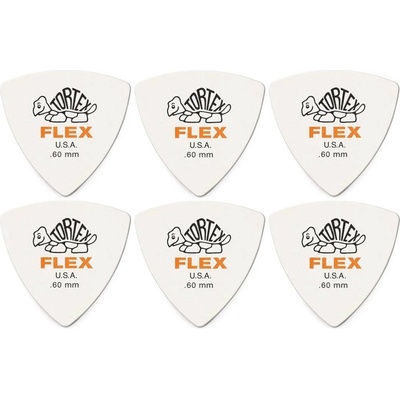 Dunlop 456R 0.60 Tortex Flex Triangle SET Перце за китара (456R60-6PACK-SET)