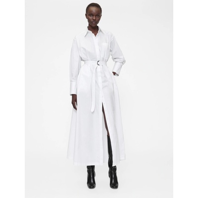Gap popelínové maxi šaty Studio by Zac Posen biela