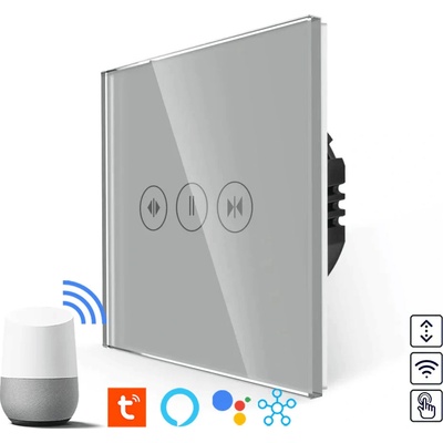 Revolo Touch WiFi žalúziový ovládač - Strieborný
