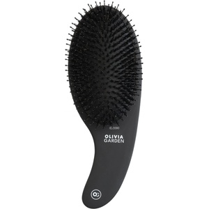 Olivia Garden Expert Care Curve Boar & Nylon Brush Black