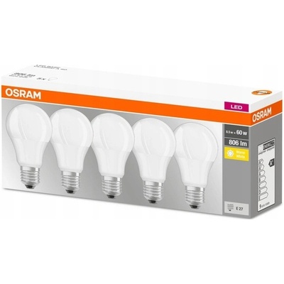 Osram LED žárovky E27 8,5W 5 kusů