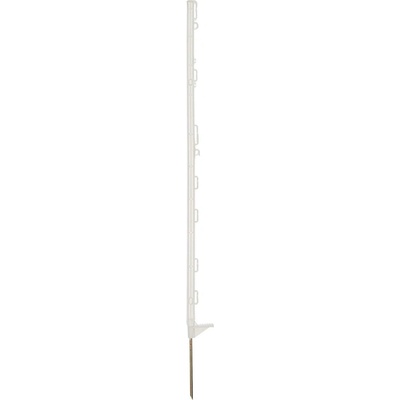 VNT electronics s.r.o. Sloupek plastový pro elektrický ohradník, délka 105 cm, 9 oček, bílý