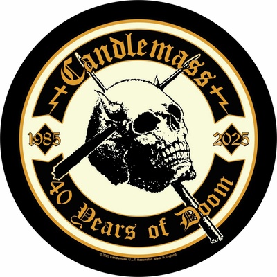 Nažehlovačka Candlemass - 40 Years Of Doom