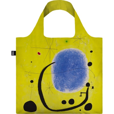 Чанта тип торба LOQI Museum Joan Miró Gold of Azure от рециклиран материал (JM.GA)