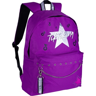 Unkeeper Ученическа раница Unkeeper - Tiktoking, Лилава (DKT64816)