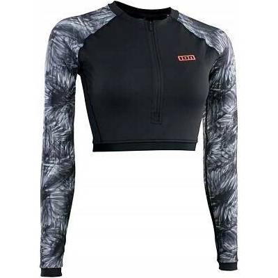 top ION Shorty LS women black-flowers
