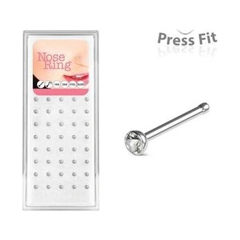 Šperky4U sada 40ti piercingů do nosu zirkon N0000-25