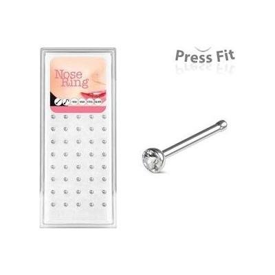 Šperky4U sada 40ti piercingů do nosu zirkon N0000-25