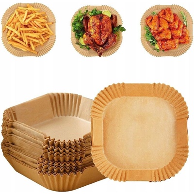 PAPÍR NA PEČENÍ VLOŽKY DO HORKOVZDUŠNÉ FRITÉZY 100 Ks AIR FRYER