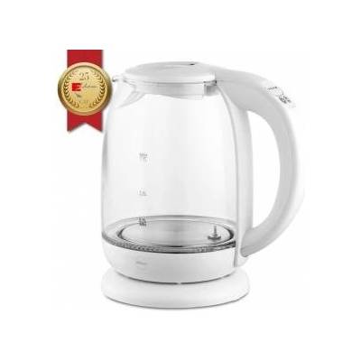 Eldom glass kettle lumi, capacity 1.7 l, reg temp. water, 2200 w, white c510b