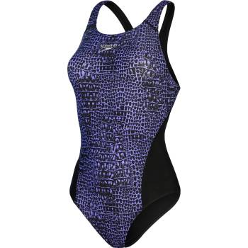 Speedo Бански костюм Speedo Women's Alov Digi Rb One Piece Swimsuit - Black/Blue