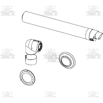 PROTHERM Rúrka koncová Ø 80/125 mm T25KZ 0020257018