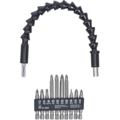BGS technic Комплект битове с гъвкав държач, 11бр. ; bgs technic 20804