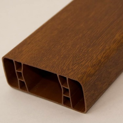 Plastová plotovka zlatý dub 80x32mm délka 50cm folie