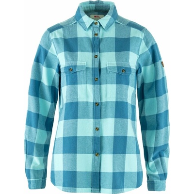 Fjällräven Övik Heavy Flannel Shirt W Dawn Blue-Breeze Blue