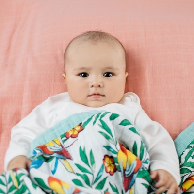 Tommy Lise Bavlněná mušelínová přikrývka Blooming Day