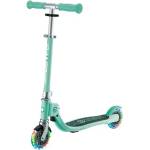 Globber Детска сгъваема тротинетка с две светещи колела Globber Flow Foldable Junior Lights - ментова - toytown Тротинетка, скутер