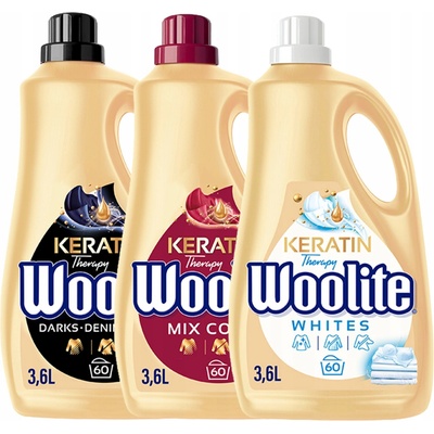 Woolite Color univerzální prací gel mix 3 x 3,6 l