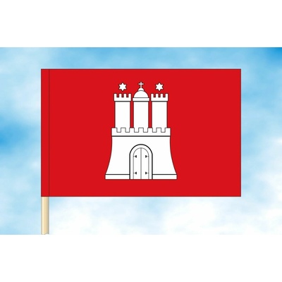LIBEA, s.r.o. Hamburk vlajka Rozměr: 40×60 cm, Uchycení: Návlek na žerď