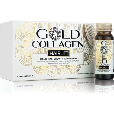 Minerva Gold Collagen Hairlift kolagénový 10 x 50 ml