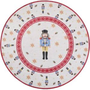 Villeroy & Boch Червен кръгъл килим с коледен мотив ø 160 cm Toy's Delight Nutcracker - Villeroy&Boch (106274-160)