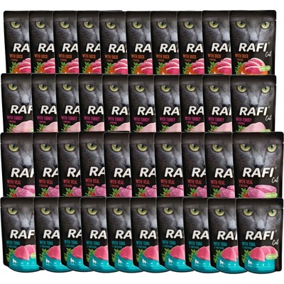 Rafi MIX kachna, krůta, tuňák, telecí maso 40 x 100 g