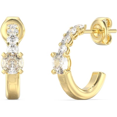 Guess Pozlátené kruhové náušnice Piercing Studio JUBE06272JWYGT/U