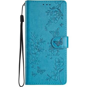 GKK Кожен Калъф с Джобове за Honor 400 Lite, Butterfly Wallet Book Case, Син (5966011611131)