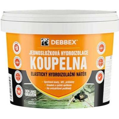 DEN BRAVEN Jednosložková hydroizolace KOUPELNA 2,5kg Barva: medově hnědá, Balení: 2,5 kg, Typ obalu: kelímek