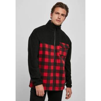 Urban Classics Мъжко яке Urban Classics Polar Fleece в червен и черен цвятUB-TB3802-02738 - Червен, размер S