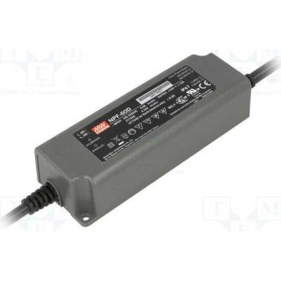 MEAN WELL NPF-60D-12 Napájecí zdroj: spínaný; LED; 60W; 7,2÷12VDC; 5A; 90÷305VAC; IP67