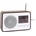 Karlsson Будилник с fm радио, тъмно дърво (ka6036dw)