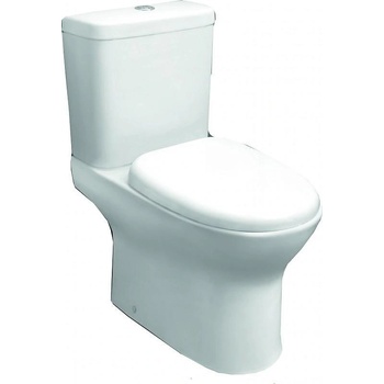 Inter Ceramic Моноблок 6476 - РИМЛЕС, Inter Ceramic, седалка и капак, порцелан, бял, 76х35х64.5см (6476)