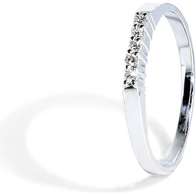 Blink-Blink Jemný diamantový prsteň z bieleho zlata 1312BDG