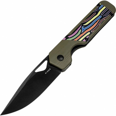 Kizer Liner Lock Militaw Jonathan Styles Nitro V G10 V3634A3