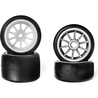 HOT RACE TIRES Hot Race F1 1/10 pneumatiky lepené pre asfalt 4 ks