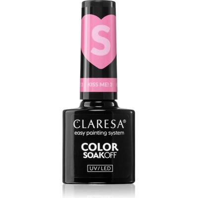Claresa SoakOff UV/LED Color Kiss Me gélový lak na nechty odtieň 5 g