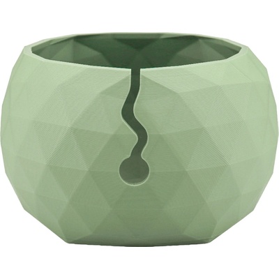 Pro Háčkování Miska na klubíčko LOW POLY, XL olive powder