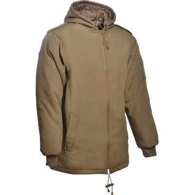 Bunda M-Tramp Dubon softshellová podšívka kapucňa coyote