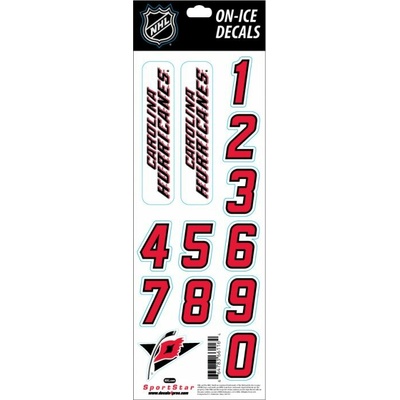 Sport Star Nálepky na prilbu Carolina Hurricanes NHL Decals White Retro
