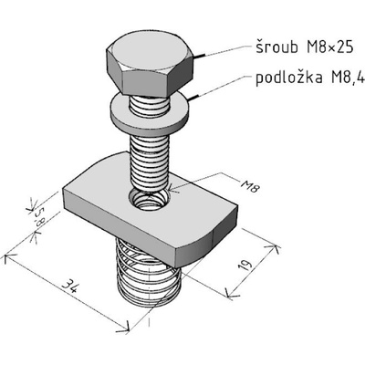 MERKUR Matice MSM/M8 GZ
