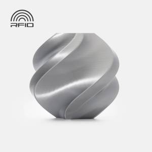 Bambu Lab PLA филамент Bambu Lab PLA Silk+, 1.75 mm, 1.0 kg, Silver 13109, Spool