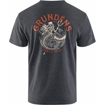 Grundéns tričko Octo-Trout SS T-Shirt Heather Charcoal