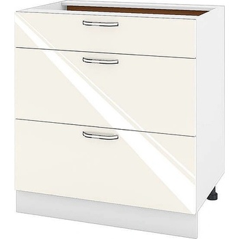 ИРИМ Долен кухненски шкаф Сити БФ-Крийм гланц-11-120 80 см