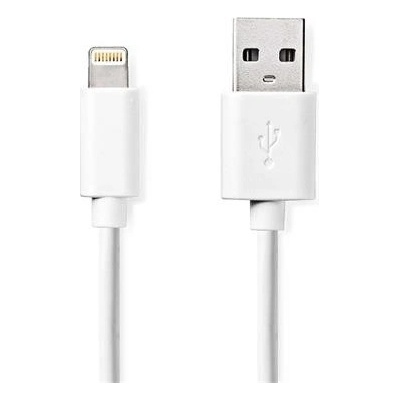 Nedis CCGL39300WT10 Lightning Apple Lightning 8pinový, USB-A Zástrčka, 1m, bílý