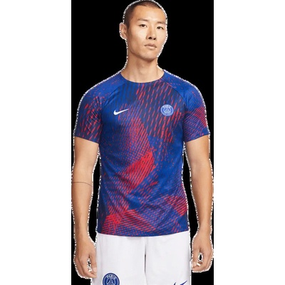Nike PSG 22/23 Pre Match pánské předzápasové tričko modré