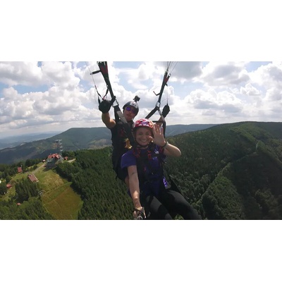 Tandemový paragliding termický let