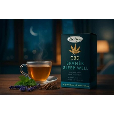 Dr.Popov Konopný čaj s CBD pro dobrý spánek 30 g