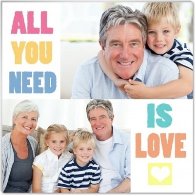 Fotopanel, All you need is love, 20x20 cm - 21816